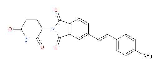 (E)-2-(2,6-dioxopiperidin-3-yl)-5-(4-methylstyryl)isoindoline-1,3-dione
