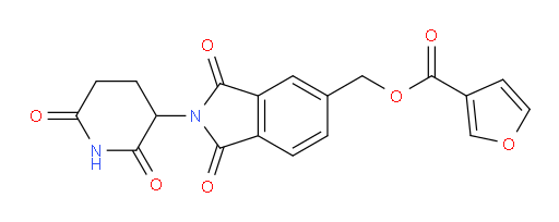 (2-(2,6-dioxopiperidin-3-yl)-1,3-dioxoisoindolin-5-yl)methyl furan-3-carboxylate