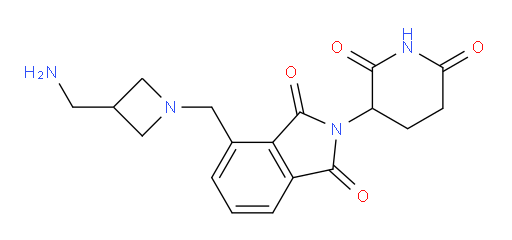 4-((3-(aminomethyl)azetidin-1-yl)methyl)-2-(2,6-dioxopiperidin-3-yl)isoindoline-1,3-dione