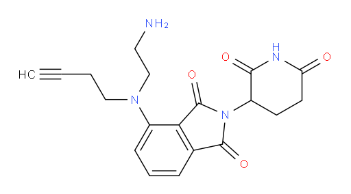 4-((2-aminoethyl)(but-3-yn-1-yl)amino)-2-(2,6-dioxopiperidin-3-yl)isoindoline-1,3-dione