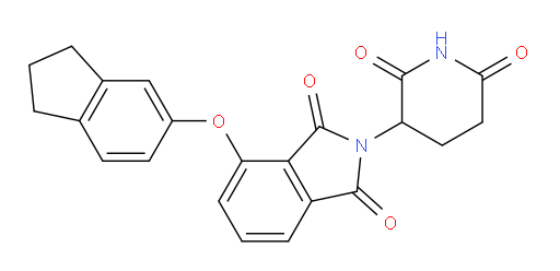 4-((2,3-dihydro-1H-inden-5-yl)oxy)-2-(2,6-dioxopiperidin-3-yl)isoindoline-1,3-dione