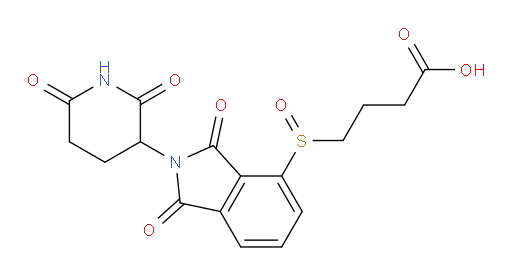 4-((2-(2,6-dioxopiperidin-3-yl)-1,3-dioxoisoindolin-4-yl)sulfinyl)butanoic acid
