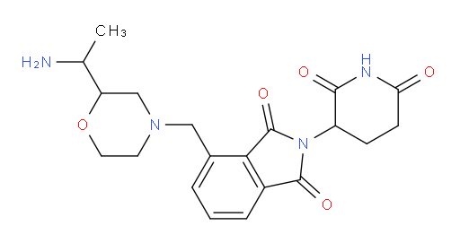 4-((2-(1-aminoethyl)morpholino)methyl)-2-(2,6-dioxopiperidin-3-yl)isoindoline-1,3-dione
