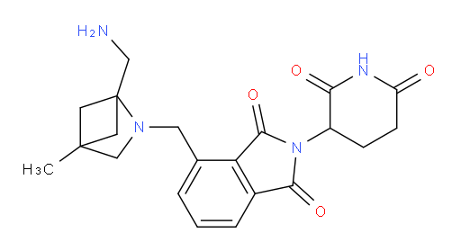 4-((1-(aminomethyl)-4-methyl-2-azabicyclo[2.1.1]hexan-2-yl)methyl)-2-(2,6-dioxopiperidin-3-yl)isoindoline-1,3-dione