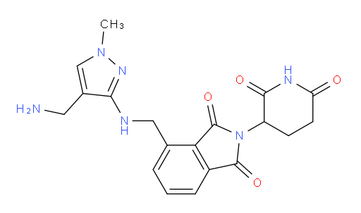 4-(((4-(aminomethyl)-1-methyl-1H-pyrazol-3-yl)amino)methyl)-2-(2,6-dioxopiperidin-3-yl)isoindoline-1,3-dione