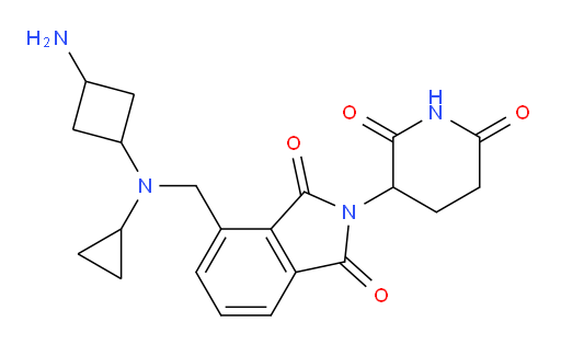 4-(((3-aminocyclobutyl)(cyclopropyl)amino)methyl)-2-(2,6-dioxopiperidin-3-yl)isoindoline-1,3-dione