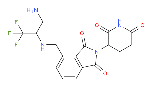 4-(((3-amino-1,1,1-trifluoropropan-2-yl)amino)methyl)-2-(2,6-dioxopiperidin-3-yl)isoindoline-1,3-dione