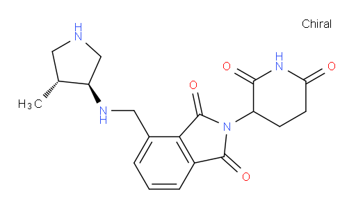 2-(2,6-dioxopiperidin-3-yl)-4-((((3S,4R)-4-methylpyrrolidin-3-yl)amino)methyl)isoindoline-1,3-dione