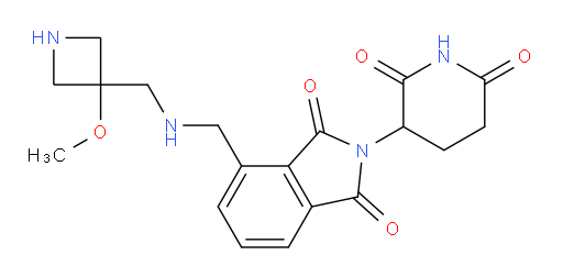2-(2,6-dioxopiperidin-3-yl)-4-((((3-methoxyazetidin-3-yl)methyl)amino)methyl)isoindoline-1,3-dione