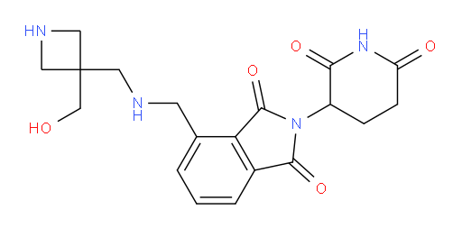 2-(2,6-dioxopiperidin-3-yl)-4-((((3-(hydroxymethyl)azetidin-3-yl)methyl)amino)methyl)isoindoline-1,3-dione