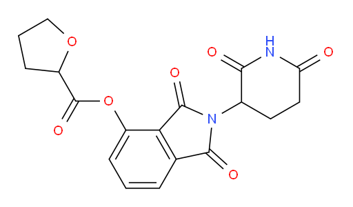 2-(2,6-dioxopiperidin-3-yl)-1,3-dioxoisoindolin-4-yl tetrahydrofuran-2-carboxylate