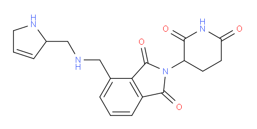 4-((((2,5-dihydro-1H-pyrrol-2-yl)methyl)amino)methyl)-2-(2,6-dioxopiperidin-3-yl)isoindoline-1,3-dione