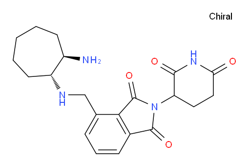 4-((((1R,2R)-2-aminocycloheptyl)amino)methyl)-2-(2,6-dioxopiperidin-3-yl)isoindoline-1,3-dione