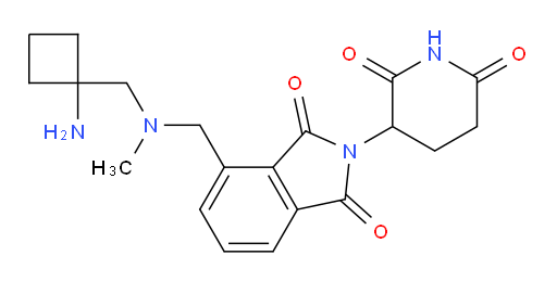 4-((((1-aminocyclobutyl)methyl)(methyl)amino)methyl)-2-(2,6-dioxopiperidin-3-yl)isoindoline-1,3-dione