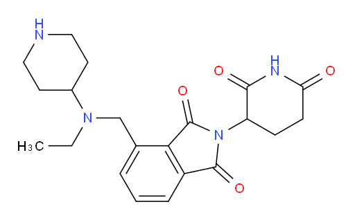 2-(2,6-dioxopiperidin-3-yl)-4-((ethyl(piperidin-4-yl)amino)methyl)isoindoline-1,3-dione