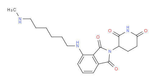 2-(2,6-dioxopiperidin-3-yl)-4-((6-(methylamino)hexyl)amino)isoindoline-1,3-dione