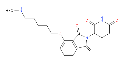 2-(2,6-dioxopiperidin-3-yl)-4-((5-(methylamino)pentyl)oxy)isoindoline-1,3-dione
