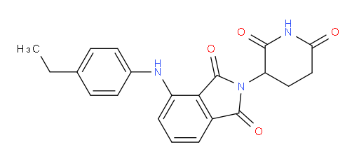 2-(2,6-dioxopiperidin-3-yl)-4-((4-ethylphenyl)amino)isoindoline-1,3-dione