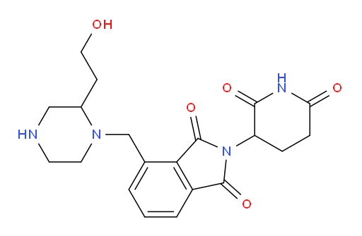 2-(2,6-dioxopiperidin-3-yl)-4-((2-(2-hydroxyethyl)piperazin-1-yl)methyl)isoindoline-1,3-dione