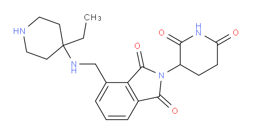 2-(2,6-dioxopiperidin-3-yl)-4-(((4-ethylpiperidin-4-yl)amino)methyl)isoindoline-1,3-dione