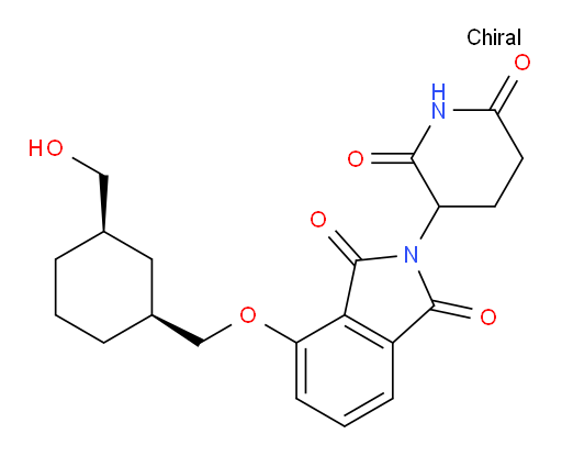 2-(2,6-dioxopiperidin-3-yl)-4-(((1S,3R)-3-(hydroxymethyl)cyclohexyl)methoxy)isoindoline-1,3-dione