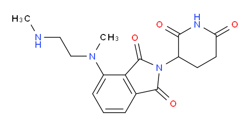 2-(2,6-dioxopiperidin-3-yl)-4-(methyl(2-(methylamino)ethyl)amino)isoindoline-1,3-dione