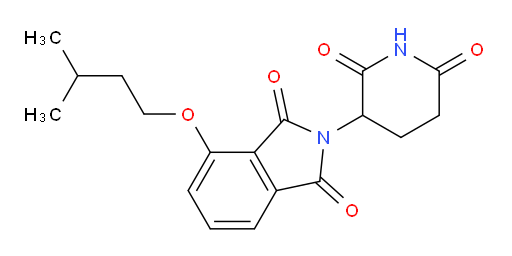 2-(2,6-dioxopiperidin-3-yl)-4-(isopentyloxy)isoindoline-1,3-dione