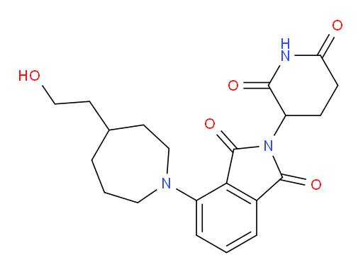 2-(2,6-dioxopiperidin-3-yl)-4-(4-(2-hydroxyethyl)azepan-1-yl)isoindoline-1,3-dione