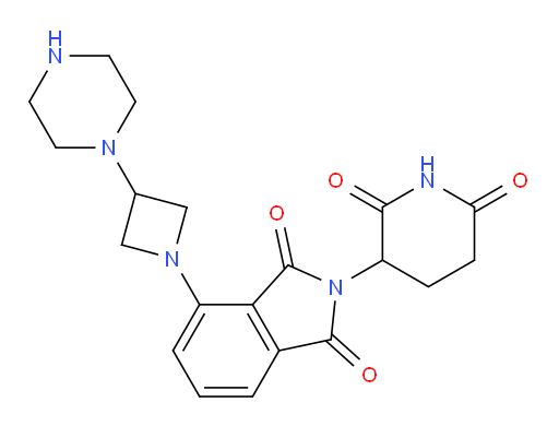 2-(2,6-dioxopiperidin-3-yl)-4-(3-(piperazin-1-yl)azetidin-1-yl)isoindoline-1,3-dione