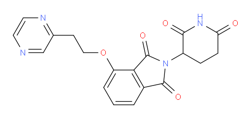 2-(2,6-dioxopiperidin-3-yl)-4-(2-(pyrazin-2-yl)ethoxy)isoindoline-1,3-dione