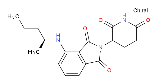 2-(2,6-dioxopiperidin-3-yl)-4-((S)-pentan-2-ylamino)isoindoline-1,3-dione