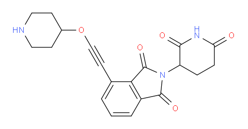 2-(2,6-dioxopiperidin-3-yl)-4-((piperidin-4-yloxy)ethynyl)isoindoline-1,3-dione