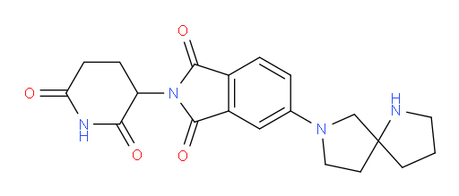 2-(2,6-dioxopiperidin-3-yl)-5-(1,7-diazaspiro[4.4]nonan-7-yl)isoindoline-1,3-dione