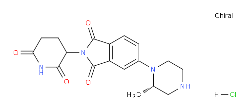 2-(2,6-dioxopiperidin-3-yl)-5-((S)-2-methylpiperazin-1-yl)isoindoline-1,3-dione hydrochloride