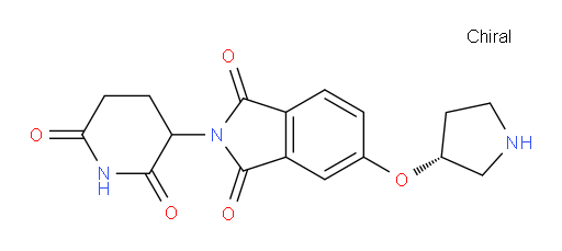 2-(2,6-dioxopiperidin-3-yl)-5-((R)-pyrrolidin-3-yloxy)isoindoline-1,3-dione