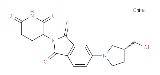 2-(2,6-dioxopiperidin-3-yl)-5-((R)-3-(hydroxymethyl)pyrrolidin-1-yl)isoindoline-1,3-dione