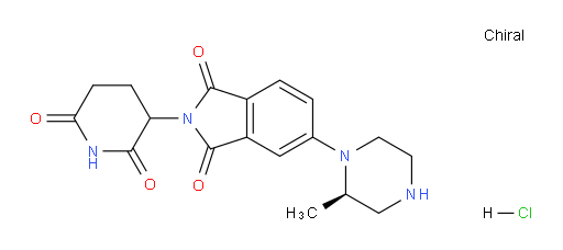 2-(2,6-dioxopiperidin-3-yl)-5-((R)-2-methylpiperazin-1-yl)isoindoline-1,3-dione hydrochloride