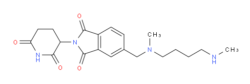 2-(2,6-dioxopiperidin-3-yl)-5-((methyl(4-(methylamino)butyl)amino)methyl)isoindoline-1,3-dione
