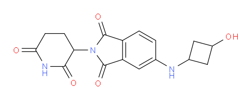2-(2,6-dioxopiperidin-3-yl)-5-((3-hydroxycyclobutyl)amino)isoindoline-1,3-dione