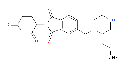 2-(2,6-dioxopiperidin-3-yl)-5-((2-(methoxymethyl)piperazin-1-yl)methyl)isoindoline-1,3-dione