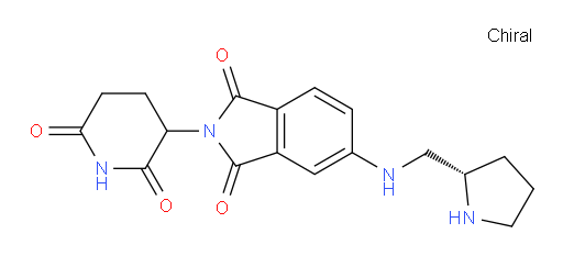 2-(2,6-dioxopiperidin-3-yl)-5-(((S)-pyrrolidin-2-ylmethyl)amino)isoindoline-1,3-dione