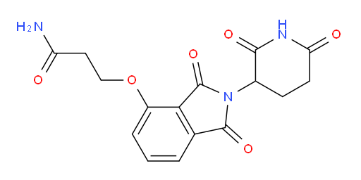 3-((2-(2,6-dioxopiperidin-3-yl)-1,3-dioxoisoindolin-4-yl)oxy)propanamide