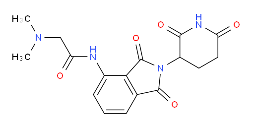 2-(dimethylamino)-N-(2-(2,6-dioxopiperidin-3-yl)-1,3-dioxoisoindolin-4-yl)acetamide