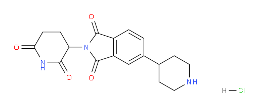 2-(2,6-dioxopiperidin-3-yl)-5-(piperidin-4-yl)isoindoline-1,3-dione hydrochloride