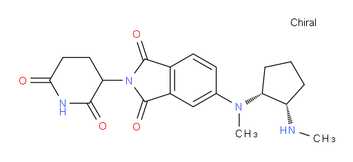 2-(2,6-dioxopiperidin-3-yl)-5-(methyl((1R,2S)-2-(methylamino)cyclopentyl)amino)isoindoline-1,3-dione