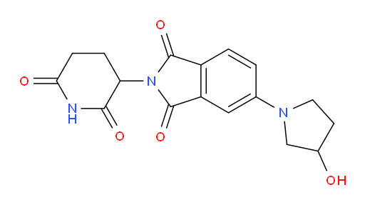 2-(2,6-dioxopiperidin-3-yl)-5-(3-hydroxypyrrolidin-1-yl)isoindoline-1,3-dione