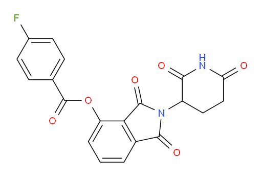 2-(2,6-dioxopiperidin-3-yl)-1,3-dioxoisoindolin-4-yl 4-fluorobenzoate