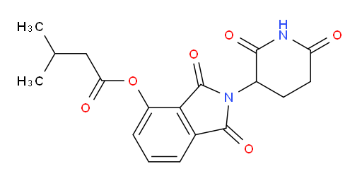 2-(2,6-dioxopiperidin-3-yl)-1,3-dioxoisoindolin-4-yl 3-methylbutanoate