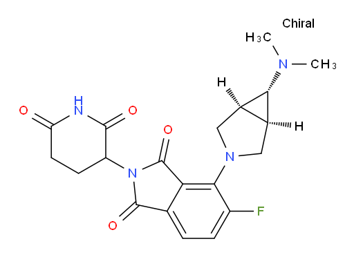 4-((1R,5S,6s)-6-(dimethylamino)-3-azabicyclo[3.1.0]hexan-3-yl)-2-(2,6-dioxopiperidin-3-yl)-5-fluoroisoindoline-1,3-dione