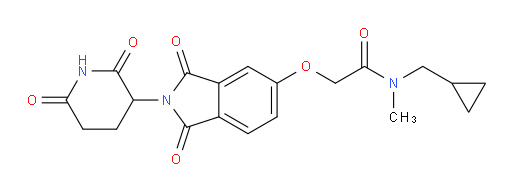 N-(cyclopropylmethyl)-2-((2-(2,6-dioxopiperidin-3-yl)-1,3-dioxoisoindolin-5-yl)oxy)-N-methylacetamide